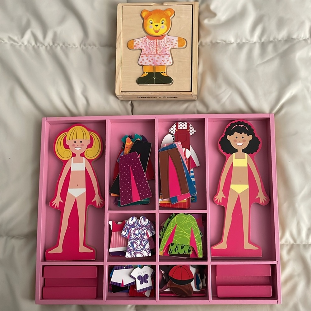 Melissa & Doug Dress Up Puzzle Bundle